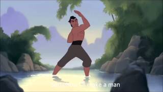 Mulan Ill make a man out of you with lyrics HD [upl. by Ellenahc]