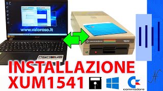 OpenCBM XUM1541 CBMXfer installazione ed utilizzo in Windows 10 Collegare il Commodore 1541 al PC [upl. by Auqinat]