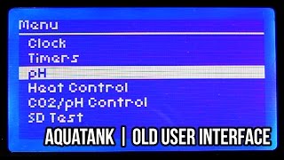 Project AquaTank  Old UI Demo 128x64 LCD and Buttons [upl. by Ecam]