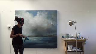 Artist Melanie McCollinWalker painting Adrift [upl. by Ilise]