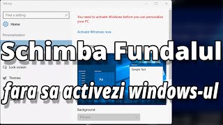 Schimba imaginea de fundal fara sa activezi windowsul [upl. by Jacobsen]