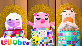 Nighttime Snuggles Singing the Lellobee Lullaby  🌻Lellobee City Farm  Kids Playhouse Song Mix [upl. by Nivets]