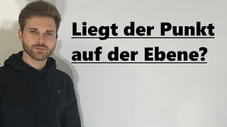 Liegt der Punkt auf der Ebene Parameterform  Verständlich erklärt [upl. by Akahs]