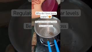 Jeera water 💕 jeerawater weightlossmotivation healthyroutine ytshortvideo [upl. by Edualcnaej]