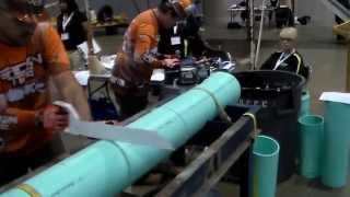 PVC Sewer Saddle Installation Contest  TriCon 2015  Ocean City MD [upl. by Kruse142]