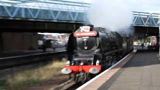 46233 quotDuchess of Sutherlandquot passing Larbert on quotThe Caledonianquot railtour 61012 [upl. by Butcher]