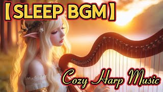 Soft harp music and relaxing atmosphere help you fall asleep easily and heal your body and mind [upl. by Stacy143]