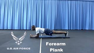 Timed Forearm Plank Air Force [upl. by Asillam]