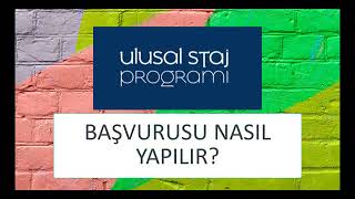 Ulusal Staj Programı Kariyer Kapısı 2022 Başvurusu Nasıl Yapılır [upl. by Zipnick]