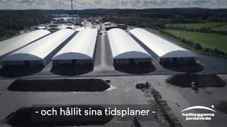 40 000 m² lageryta levererad av Hallbyggarna Jonsereds – Kort version [upl. by Ramej]