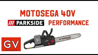 motosega parkside performance 40v [upl. by Yrrak579]