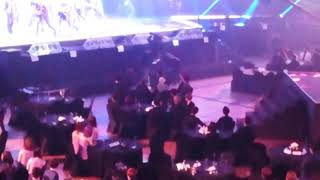 2017 Asia Artist Award MONSTA X reaction to EXO 전야 [upl. by Ahsilef]