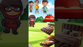 Chor ka bed kon sa hai trending funnyvideo kidscartoon  chocolate berger [upl. by Neral217]