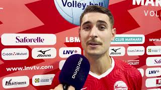 Martigues Volley  France Avenir  réaction de Kevin François après la victoire du MVB [upl. by Booth260]