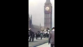 1896 Restored Footage Westminster Bridge in London [upl. by Egnalos]