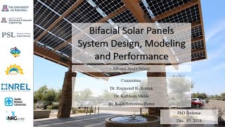 Bifacial Solar Modules System Design Modeling and Performance PhD Dissertation Defense Dec 2018 [upl. by Atnima958]