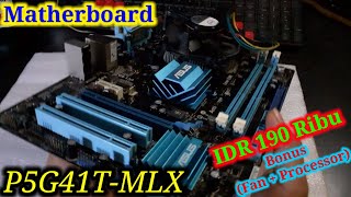 Motherboard MOBO ASUS P5G41TMLX DDR3 Gaming Unboxing Testing dan Review Part 1 [upl. by Llennod332]