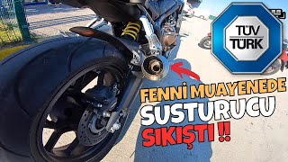 MOTOSİKLET MUAYENESİNE GİDİYORUM  SUSTURUCU SIKIŞTI   HONDA CBR650R  MrEker Motovlog [upl. by Adnelg]