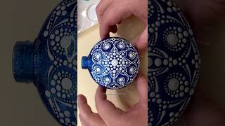 Dot mandala snowflake Christmas Ornament satisfying art mandala diy smallbusiness christmas [upl. by Eneli]