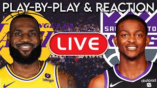 Los Angeles Lakers vs Sacramento Kings LIVE PlayByPlay amp Reaction [upl. by Atsev785]