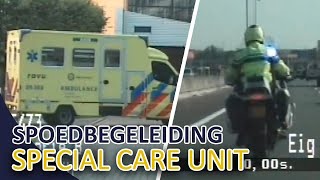 Spoedbegeleiding  Special Care Unit  Pasgeboren Baby  Verkeerspolitie MiddenNederland [upl. by Emlynn]