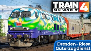 Schwere Lasten aus dem Elbtal  Train Sim World 4  DB Touristik BR 218  Dresden – Röderau  TSW 4 [upl. by Ahsiaa728]