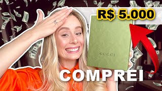 COMPREI minha primeira BOLSA DE LUXO estou FALIDA UNBOXING [upl. by Nivled]