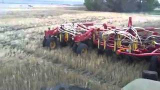 Bourgault 5710 Seeding lentils 2011 in Saskatchewan [upl. by Dulcia]