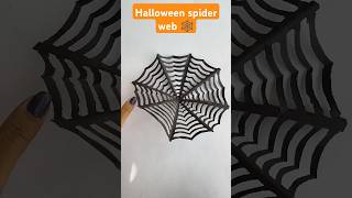 Halloween spider web🕸️🕷️diy ideas craft origami halloween easycraft easydiy shorts youtube [upl. by Sirovaj]