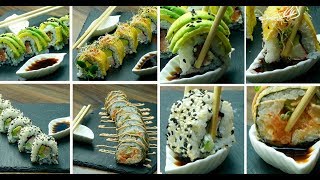 4 tipuri de sushi roll – te provocăm să încerci aceste rețete [upl. by Imef707]