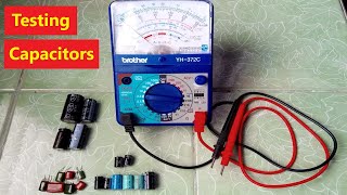 How To Test Capacitors Using Analog Multimeter [upl. by Aohsoj]