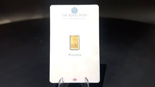 SPECIAL Royal Mint 1g Britannia Gold Bars  Perth Bullion Exchange [upl. by Sesylu]