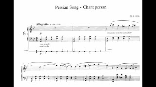 Gurdjieff De Hartmann  Chant Persan  Piano  Partition [upl. by Gorton106]