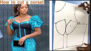 HOW TO SEW A CORSET FOR BEGINNERS beginners friendlycorset pattern diy basics Part1 [upl. by Sinylg526]