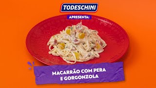 Receita de Macarrão com Pera e Gorgonzola [upl. by Werdnael]