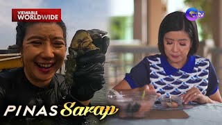 Sinigang na talaba sa santol tinikman ni Kara David  Pinas Sarap [upl. by Aidahs]