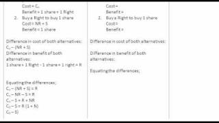 Valuation of Preemptive Rights 1 The Concept [upl. by Kilah]