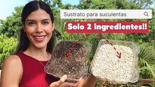 Sustrato para suculentas con solo 2 ingredientes [upl. by Munniks]