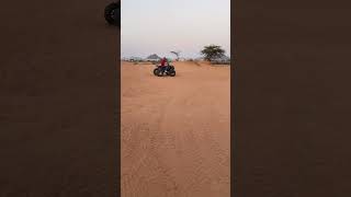 Thrilling Ride on a 750cc Quad Bike in the Sand Dunes of Pushkar Rajasthan adventureriderdesert [upl. by Irwin309]