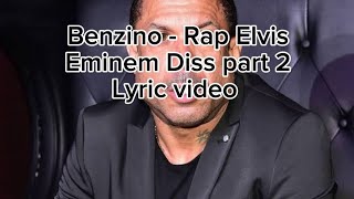 Benzino  Rap Elvis 2024  Eminem diss part 2  Lyric video [upl. by Cinemod9]