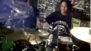 9 yo girl Kalonica NICX Solo Drum [upl. by Nirre]