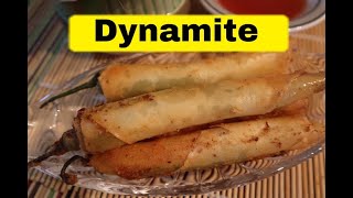 HOW TO MAKE DYNAMITE  WITH SPAM amp CHEESE STUFFED GREEN CHILI  FILIPINO RECIPES ♡ [upl. by Nortyad]