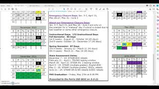 20212022 Academic Calendar Overview for Parents [upl. by Spiros]