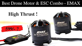 Best Drone Motors amp ESC  Combo  EMAX Motor amp ESC  High Thrust Drone Motors  DroniCulture [upl. by Patterman]