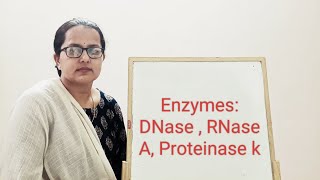 Enzymes DNase  RNase  Proteinase k [upl. by Sug472]