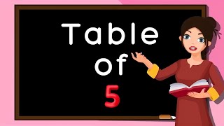 Table of 5⚡️Musical Table of Five⚡️5×15⚡️Learn Multiplication Table of 5⚡️KidzeeLive [upl. by Ingamar]