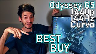 SAMSUNG ODYSSEY G5  la Non Recensione del monitor Gaming ultra curvo [upl. by Anirdnajela595]