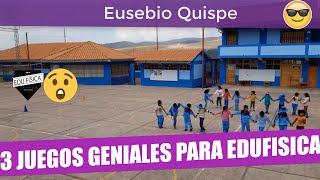 3 JUEGOS RECREATIVOS para EDUCACION FISICA Primaria 2024 [upl. by Calvin]