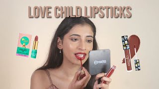 Honest Review on Love Child By Masaba Lipsticks Urvee [upl. by Feldstein103]