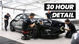 30 Hour Mustang Detailing Transformation  INSANE ASMR [upl. by Ueihtam]